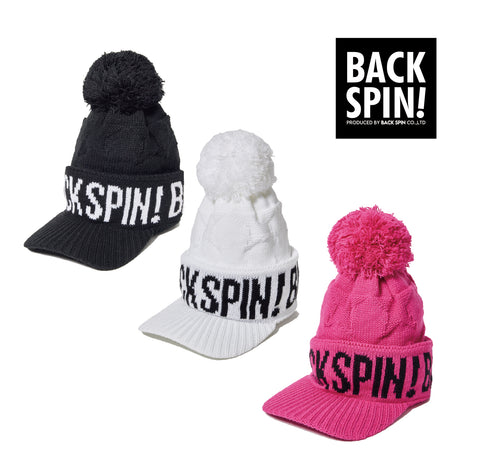 BACK SPIN! KNIT CAP WITH A BRIM