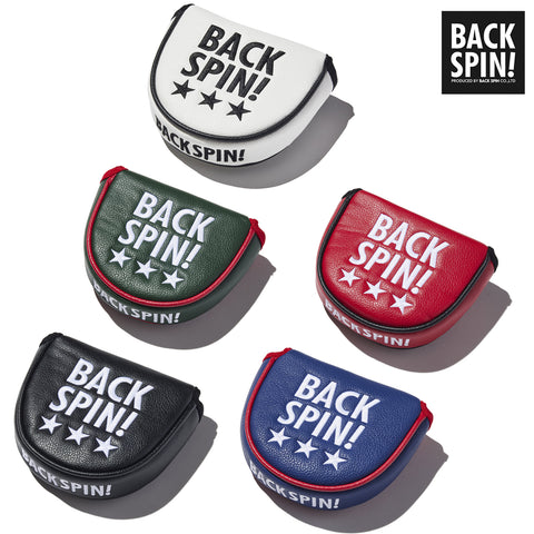 BACK SPIN! PUTTER HEAD COVER FOR MALLET TYPE