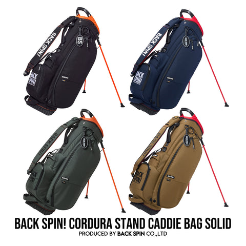 予約開始!【BACK SPIN!】CORDURA NYLON CADDIE BAG-SOLID-