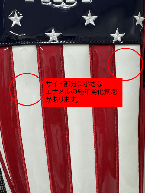 【ワケアリ】【TMT CLASSIC】U.S.FLAG エナメルレザー スタンドタイプキャディバッグ