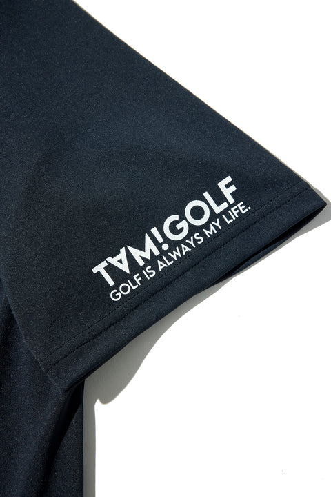 【50%OFF】【TAM!GOLF】MOCK NECK BIG LOGO POCKET-T