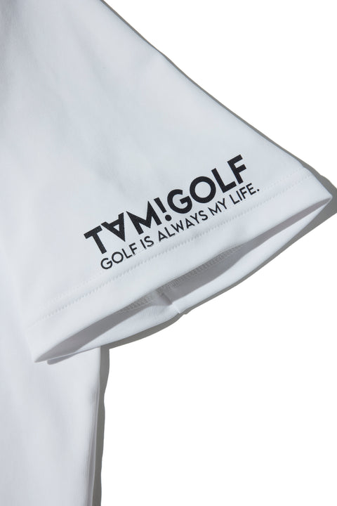【50%OFF】【TAM!GOLF】MOCK NECK BIG LOGO POCKET-T