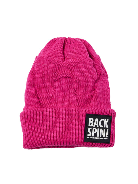 BACK SPIN! STAR KNIT CAP