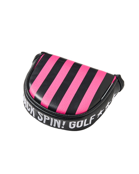 BACK SPIN! STRIPE PUTTER HEAD COVER FOR MALLET
