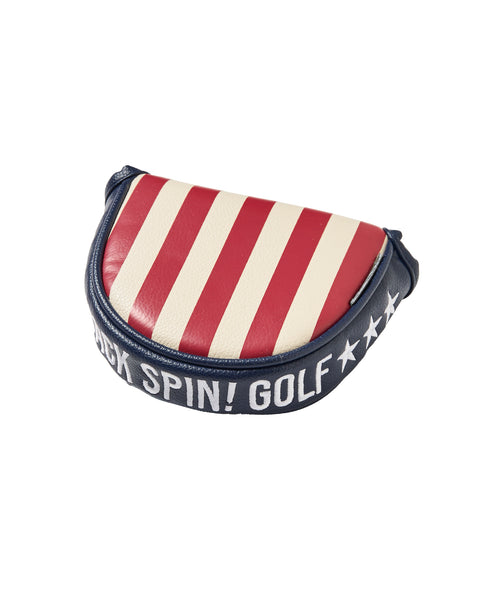 BACK SPIN! STRIPE PUTTER HEAD COVER FOR MALLET