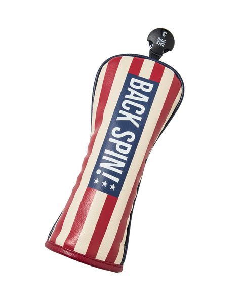 【BACK SPIN!】PU STRIPE HEAD COVER for Hybrid (BSBE01H517)