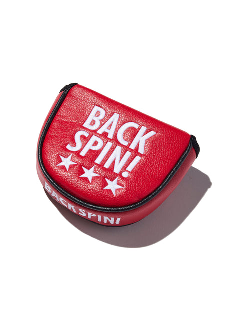 BACK SPIN! PUTTER HEAD COVER FOR MALLET TYPE