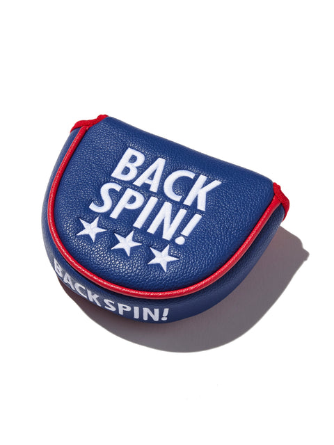 BACK SPIN! PUTTER HEAD COVER FOR MALLET TYPE