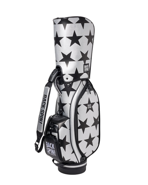 【BACK SPIN!】GOLF BAG - STAR 2025-26 Model (White Black Navy Red Pink Green Silver)