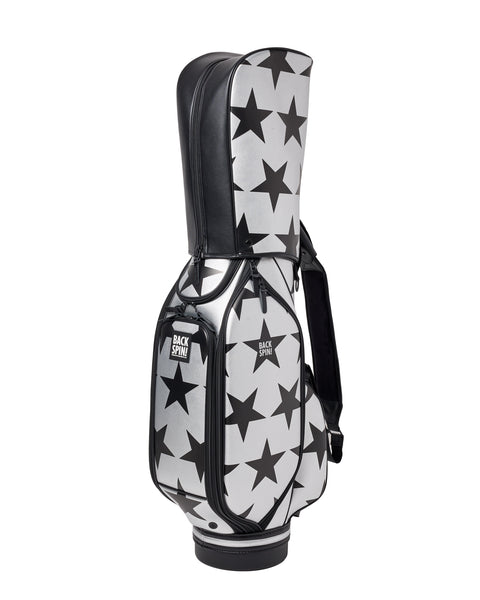 【BACK SPIN!】GOLF BAG - STAR 2025-26 Model (White Black Navy Red Pink Green Silver)