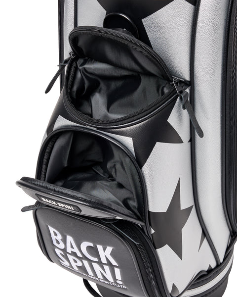 【BACK SPIN!】GOLF BAG - STAR 2025-26 Model (White Black Navy Red Pink Green Silver)