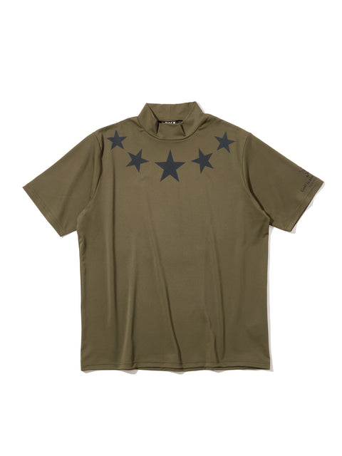 【BACK SPIN!】STAR MOCK NECK T-shirt