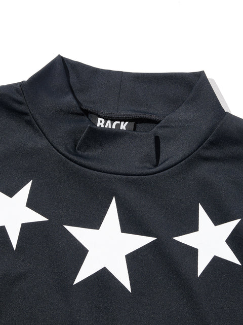 【BACK SPIN!】STAR MOCK NECK T-shirt