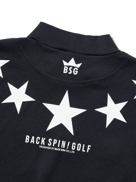 【BACK SPIN!】STAR MOCK NECK T-shirt