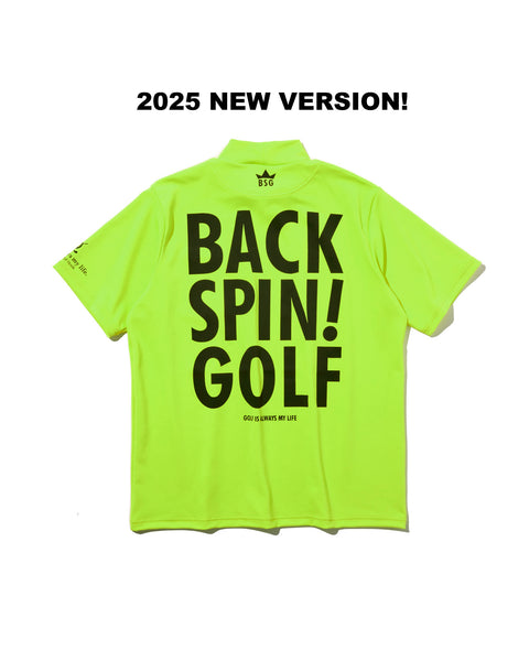 【BACK SPIN!】MOCK NECK BIG LOGO POCKET-T