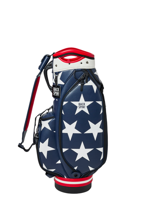【BACK SPIN!】GOLF BAG - STAR 2025-26 Model (White Black Navy Red Pink Green Silver)