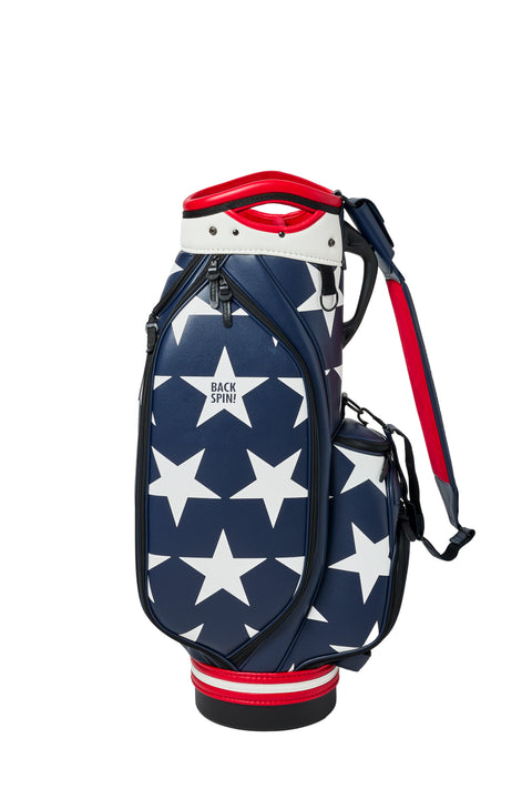 【BACK SPIN!】GOLF BAG - STAR 2024-25 Model (White Black Navy Red Pink Green)