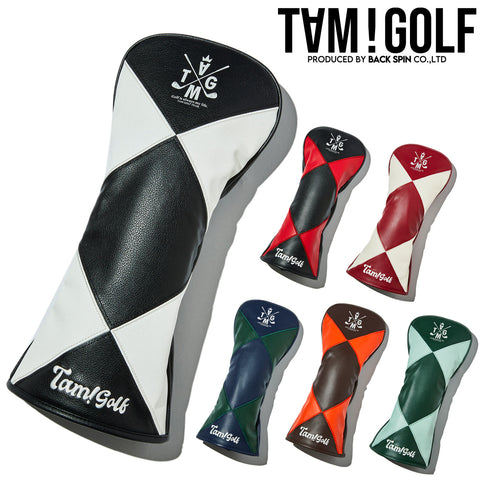 【TAM!GOLF】PU DIAMOND HEAD COVER FOR DRIVER