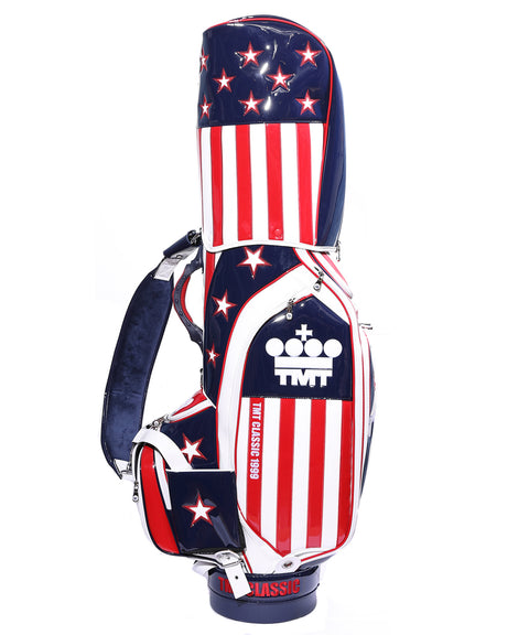 【ワケアリ】【TMT CLASSIC】U.S.FLAG エナメルレザー キャディーバッグ