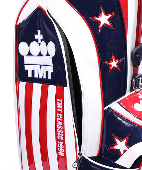 【ワケアリ】【TMT CLASSIC】U.S.FLAG エナメルレザー キャディーバッグ