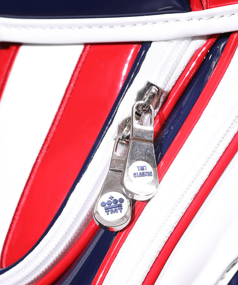 【ワケアリ】【TMT CLASSIC】U.S.FLAG エナメルレザー キャディーバッグ