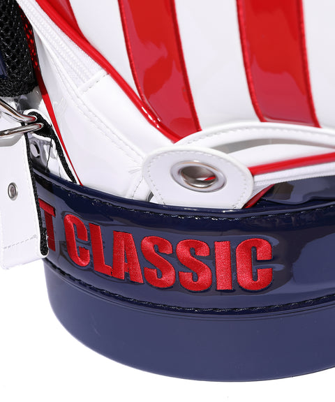 【ワケアリ】【TMT CLASSIC】U.S.FLAG エナメルレザー キャディーバッグ
