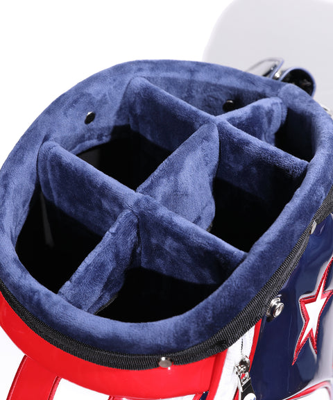 【ワケアリ】【TMT CLASSIC】U.S.FLAG エナメルレザー キャディーバッグ