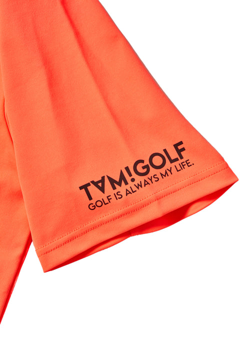 【50%OFF】【TAM!GOLF】MOCK NECK BIG LOGO POCKET-T