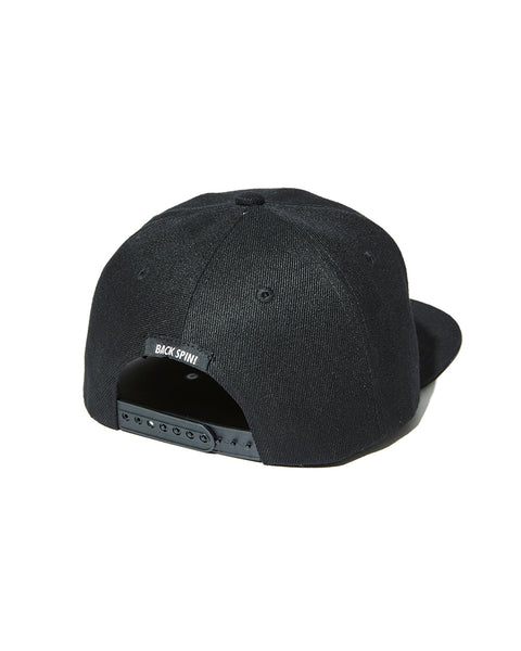 【BACK SPIN!】FLAT BRIM CAP(BSBA02W901)BLACK, One-size