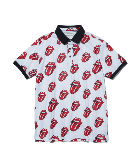 【30%OFF】【RollingStones】Red Lick Pattern POLO SHIRT(RSBB01W722)