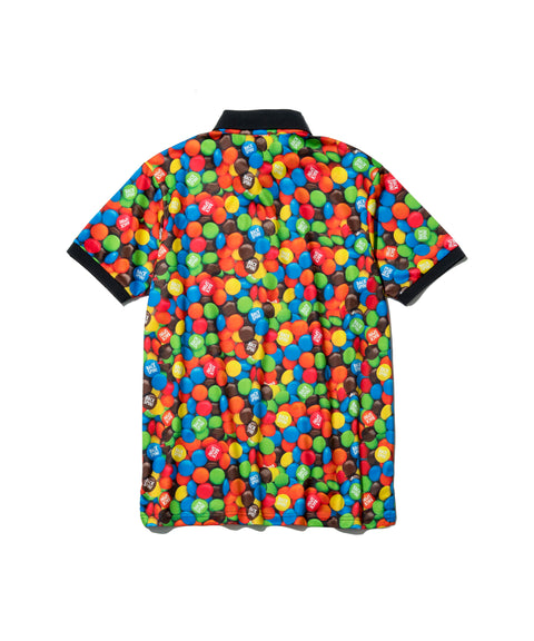 【BACK SPIN!】Marble Chocolates Pattern Polo（BSBB01W712）