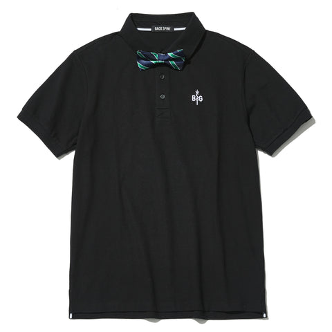【40%OFF】【BACKSPIN!】BACKSPIN BOW TIE POLO SHIRT(BSBA02W710 )