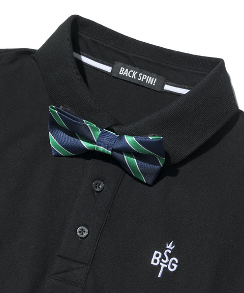 【40%OFF】【BACKSPIN!】BACKSPIN BOW TIE POLO SHIRT(BSBA02W710 )