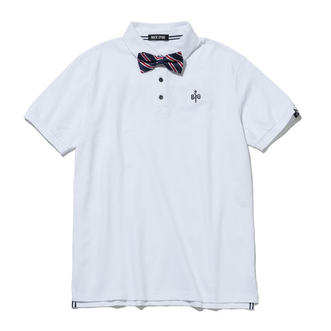 【40%OFF】【BACKSPIN!】BACKSPIN BOW TIE POLO SHIRT(BSBA02W710 )