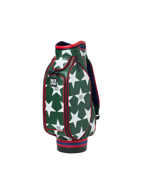 【ワケアリ】【BACK SPIN!】GOLF BAG - STAR 2023 (White Black Navy Red)