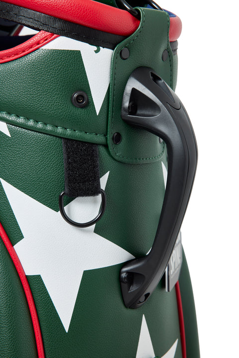 【ワケアリ】【BACK SPIN!】GOLF BAG - STAR 2023 (White Black Navy Red)