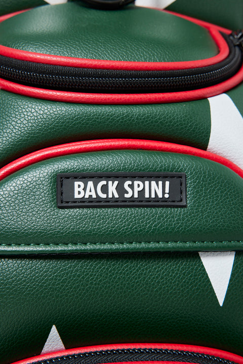 【ワケアリ】【BACK SPIN!】GOLF BAG - STAR 2023 (White Black Navy Red)