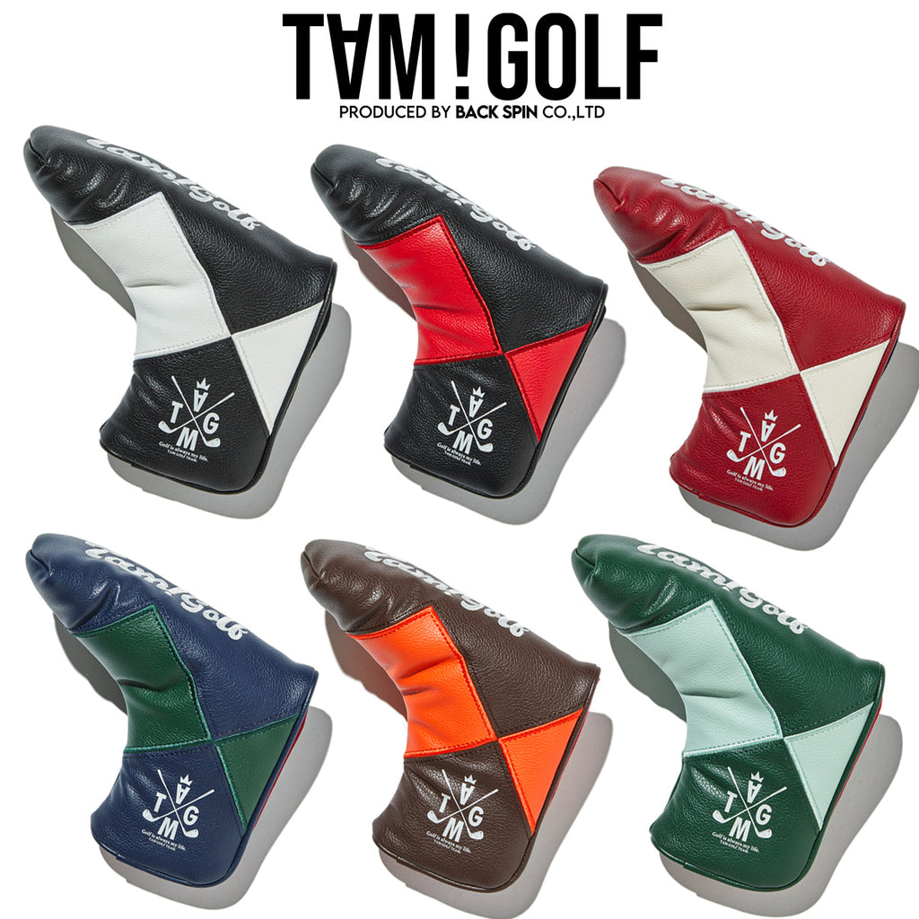 TAM!GOLF】PU DIAMOND HEAD COVER FOR PING TYPE PUTTER – バック 