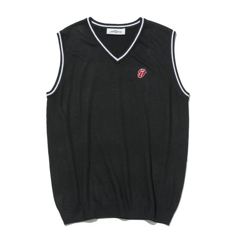 【30%OFF】【RollingStones】The Rolling Stones Logo Knit Vest(RSBA02W717)