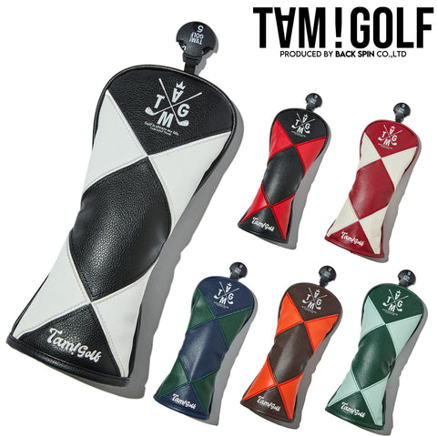 【TAM!GOLF】PU DIAMOND HEAD COVER FOR HYBRID