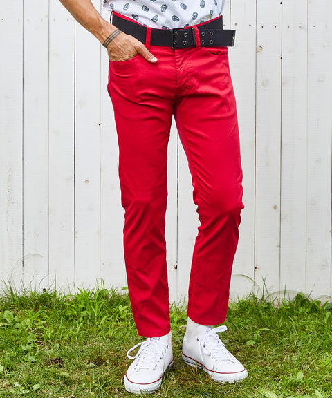 50%OFF【BACK SPIN!】5ポケットストレッチチノパンツ