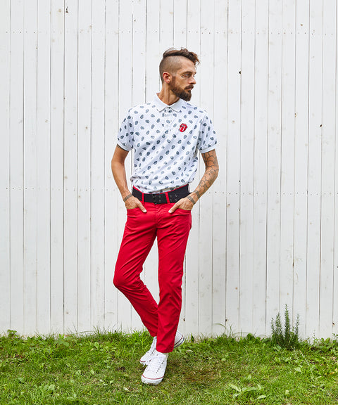 【50%OFF】【RollingStones】RS LICKS Pattern POLO SHIRT(RSBA02W704)