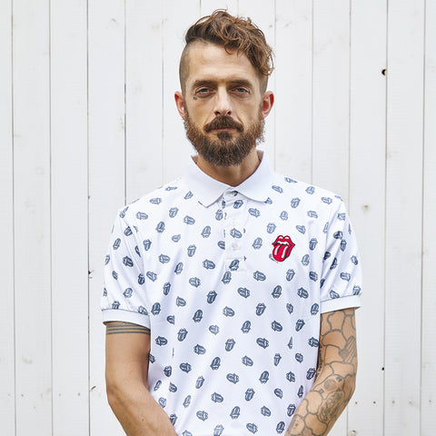 【50%OFF】【RollingStones】RS LICKS Pattern POLO SHIRT(RSBA02W704)
