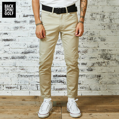 50%OFF【BACK SPIN!】5ポケットストレッチチノパンツ