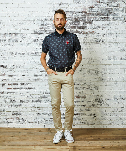 【50%OFF】【RollingStones】RS LICKS Pattern POLO SHIRT(RSBA02W704)