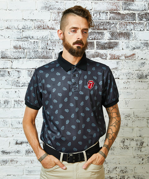 【50%OFF】【RollingStones】RS LICKS Pattern POLO SHIRT(RSBA02W704)
