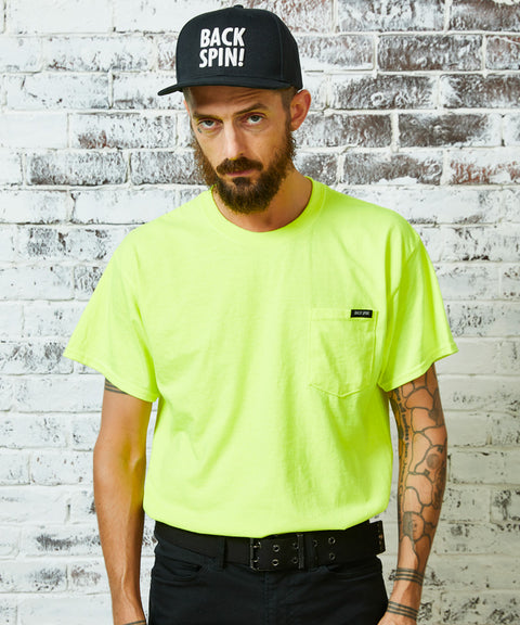 50%OFF【BACK SPIN!】BIGロゴポケット Tシャツ