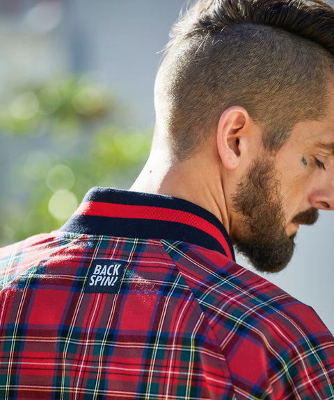 BACK SPIN! Plaid Reversible Blouson チェック柄リバーシブルブルゾン【BSBB02W704】
