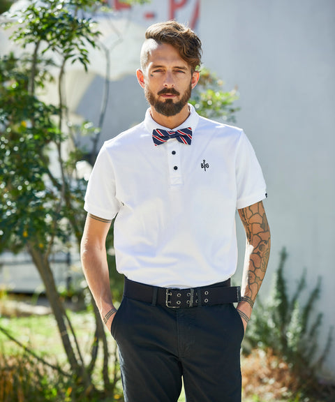 【40%OFF】【BACKSPIN!】BACKSPIN BOW TIE POLO SHIRT(BSBA02W710 )