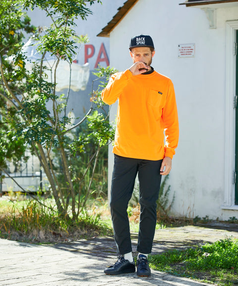 【BACK SPIN!】BACK LOGO LONG T-shirt(BSBB01W717)4 colors